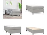 Vidaxl Letto Boxspring Grigio Chiaro 90X190 Cm In Tessuto - Letto Boxspring - Boxspringbetten - Bett - SchlafzimmermöBel