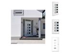 Vidaxl Porta D'ingresso Bianca 100X200 Cm Alluminio E Pvc - Porte D'ingresso