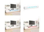 Vidaxl Mobile Tv Con Luci Led Bianco 300X35X40 Cm - Mobile Tv - Mobile Tv - Mobile Tv Con Luci Led - Mobile Tv Con Luci Led