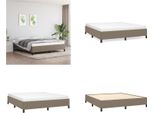 Vidaxl Struttura Letto Taupe 180X200 Cm In Tessuto - Struttura Letto - Cornici Letto - Struttura Letto - Letto