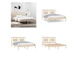 Vidaxl Letto In Legno Massiccio Di Pino 160X200 Cm - Struttura Letto - Cornici Letto - Struttura Letto - Letto