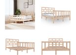 Vidaxl Letto In Legno Massiccio Di Pino 140X200 Cm - Struttura Letto - Letto - Struttura Letto In Legno