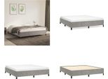 Vidaxl Struttura Letto Grigio Chiaro 160X200 Cm In Velluto - Struttura Letto - Cornici Letto - Struttura Letto - Letto