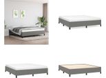 Vidaxl Struttura Letto Grigio Scuro 180×200 Cm In Tessuto - Struttura Letto - Cornici Letto - Struttura Letto - Letto