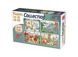 Deico Puzzle Amici Degli Animali 4In1 (24,35,48,60 Pezzi)