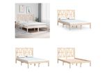 Vidaxl Letto In Legno Massiccio Di Pino 140X200 Cm - Struttura Del Letto - Struttura Del Letto - Mobili Da Camera - Letto Matrimoniale
