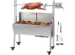 Bbq Spiedo Grill Deluxe - Griglia Da Tavolo Con Motore Grill Per Pollame Succoso, Agnello Aromatico, Manzo Tenero O Arrosti Croccanti - Spiedo Regolabile In Altezza Per Un Massimo Di 60 Kg Di Carne - Generosa Superficie Di Cottura Di Circa 88 X 44 Cm - Griglia A Carbone Perfetta Per I Veri Appassionati Di Barbecue!