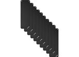 10X Oliver Tappetino Da Ginnastica Con Occhielli 180 X 60 X 1 Cm - Antracite