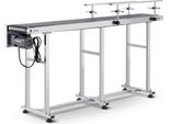 Trasportatore A Nastro Vevor, Tavola Di Trasporto 1803,4 X 198,1 Mm, Trasportatore A Nastro Motorizzato In Acciaio Inox Per Applicazioni Di Codifica A Getto D'inchiostro, Nastro In Pvc Azionato, Velocità Regolabile (Doppio Parapetto)
