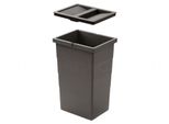 Cestino Interno Hailo 1132959 Con Coperchio Grigio Scuro 242 X 192 X 380 Mm