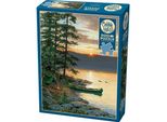 Cobble Hill Puzzle Del Lago Delle Canoe 500 Pezzi