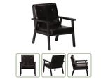 The Living Store Poltrona In Vera Pelle Nera