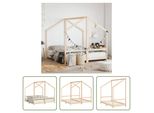 The Living Store Lettino 2X(80X160) Cm In Legno Di Pino Massiccio