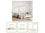 The Living Store Letto Per Bambini 2X(90X200) Cm In Legno Massiccio Di Pino