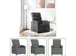 The Living Store Poltrona Massaggiante In Tessuto Grigio Scuro
