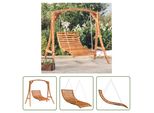 The Living Store Hollywood Swing Abete Massiccio Con Finitura Teak