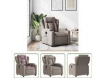 The Living Store Poltrona Massaggiante In Tessuto Tortora