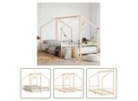 The Living Store Letto Per Bambini 2X(80X200) Cm In Legno Massiccio Di Pino
