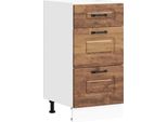 Vidaxl Base Da Cucina Kalmar In Legno Di Recupero, Materiale A Base Di Legno