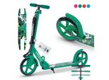 Arebos Grafitti City Scooter Regolabile In Altezza | Ruote Xxl, Freno A Pedale, Verde