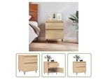 The Living Store Comodino Rovere Sonoma 40X35X50 Cm Materiale Legno