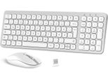 2.Mouse E Tastiera Usb 4G Tastiera Tedesca Wireless Qwertz Layout 12 Tasti Fn Per Pc, Desktop, Notebook E Laptop Con Windows
