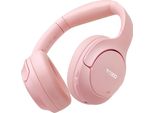 Cuffie A Cancellazione Di Rumore, Cuffie Wireless Bluetooth Con Controllo App, Audio Ad Alta Risoluzione, 60 Ore Di Riproduzione, Bassi Profondi, Padiglioni Confortevoli, Rosa