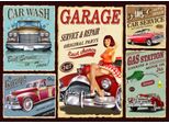 Grafika Puzzle Retro Car Service - 500 Pezzi Auto D'epoca