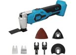 Wingfly Utensile Multifunzione A Batteria Makita 18 V, Multiutensile Oscillante 6 Velocità Regolabili (Numero Di Vibrazioni 8000-19000 Mi