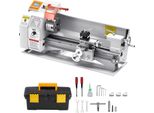 Vevor Tornio Per Metallo 220X450 Mm Tornio Da Banco Avanzamento Automatico 2500 Giri/Min Velocità 1250W Motore Brushless, Tornio Per Pezzi Di Precisione
