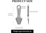 Titanium Edc Pry Bar, Mini Titanium Bar Keychain Multi -Tool -Prybar -Key Ring Multifunctional Crowbar Multitool Outdoor Camping