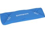 Coprisedile Strutturato, Azzurro/Azzurro Per Panca Enduro Con Scritta Simson - Simson S50, S51, S70 Enduro