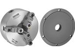 Vevor Mandrino Per Tornio A 3 Griffe, φ200 Mm, Campo Di Serraggio 4-200 Mm, Con Vite A T, Materiale HT300, Per Tornio Legno-Metallo