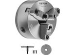 Vevor Mandrino Per Tornio A 3 Griffe, φ160 Mm, Autocentrante, Campo Di Serraggio 3-145 Mm, Materiale HT300, Per Tornio Legno-Metallo
