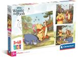 Puzzle Cle 3X48 Superkolor Winnie The Pooh 25063