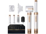 Set Di Spazzole Ad Aria Calda Per Asciugacapelli Ad Alta Velocità Da 110000 Giri/Minuto Con 7 Accessori, Asciugatura, Stiratura, Arricciatura, Volumizzazione, Massaggio Del Cuoio Capelluto, Cura Ionica