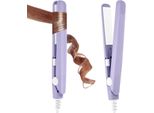 Piastra 2 In 1 Per Arricciare E Raddrizzare, Piastra Per Capelli Corti, Ferro Arricciacapelli Portatile Da Viaggio Riscaldamento Rapido, Super Liscio, Per Tutti I Tipi Di Capelli
