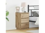 Vidaxl Comodino In Rovere Artigianale 39 X 34,5 X 65 Cm Materiale A Base Di Legno