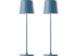 Brilliant Lampada Da Tavolo Ricaricabile A Led Kaami, 2 W, 310 Lm, 3000 K, Blu, Set Da 2