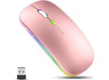 Mouse Senza Fili, Mouse Sottile E Silenzioso Ricaricabile A Led Per Computer Portatili, Mouse Senza Fili Usb 2.4G Per Computer Portatili, Pc, Computer, Mac