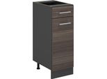 Vicco Mobiletto Base Per Cucina R-Line, 30 Cm Senza Piano Di Lavoro, Grigio Nobile/Antracite