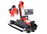 Arebos 2T Martinetto Di Manovra Idraulico Piatto | Altezza Di Sollevamento 85-385 Mm