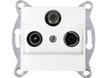 Presa RTV-SAT Con Filtro Bianco 279/01E Exen