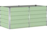 Vidaxl Fioriera Verde 160 X 80 X 75 Cm In Acciaio