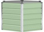 Vidaxl Fioriera Verde Pastello 129 X 129 X 75 Cm In Acciaio