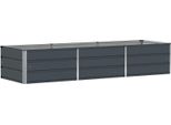Vidaxl Fioriera Antracite 240 X 80 X 45 Cm Acciaio