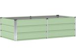 Vidaxl Fioriera Verde 160 X 80 X 45 Cm In Acciaio
