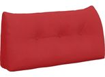 Vidaxl Cuscino Per Schienale Rosso 100 X 24 X 50 Cm In Tessuto