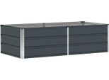Vidaxl Fioriera Antracite 160 X 80 X 45 Cm In Acciaio