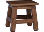 Vidaxl Sgabello Naturale 26 X 26 X 26 Cm In Legno Di Mogano